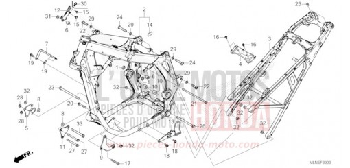 FRAME BODY CRF1100A4S de 2025